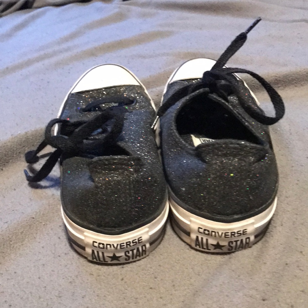 Sparkly converse sneakers size 4 men's 6 women's
